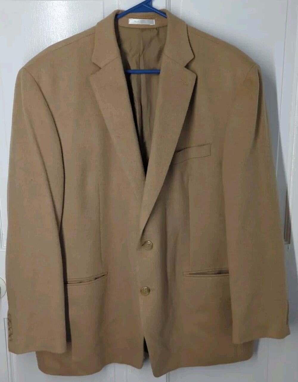 Lauren Ralph Lauren Mens 100% Camel Hair Single Breasted Blazer Size 46R Tan